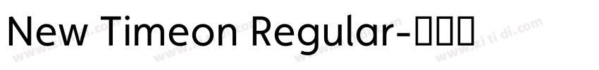 New Timeon Regular字体转换